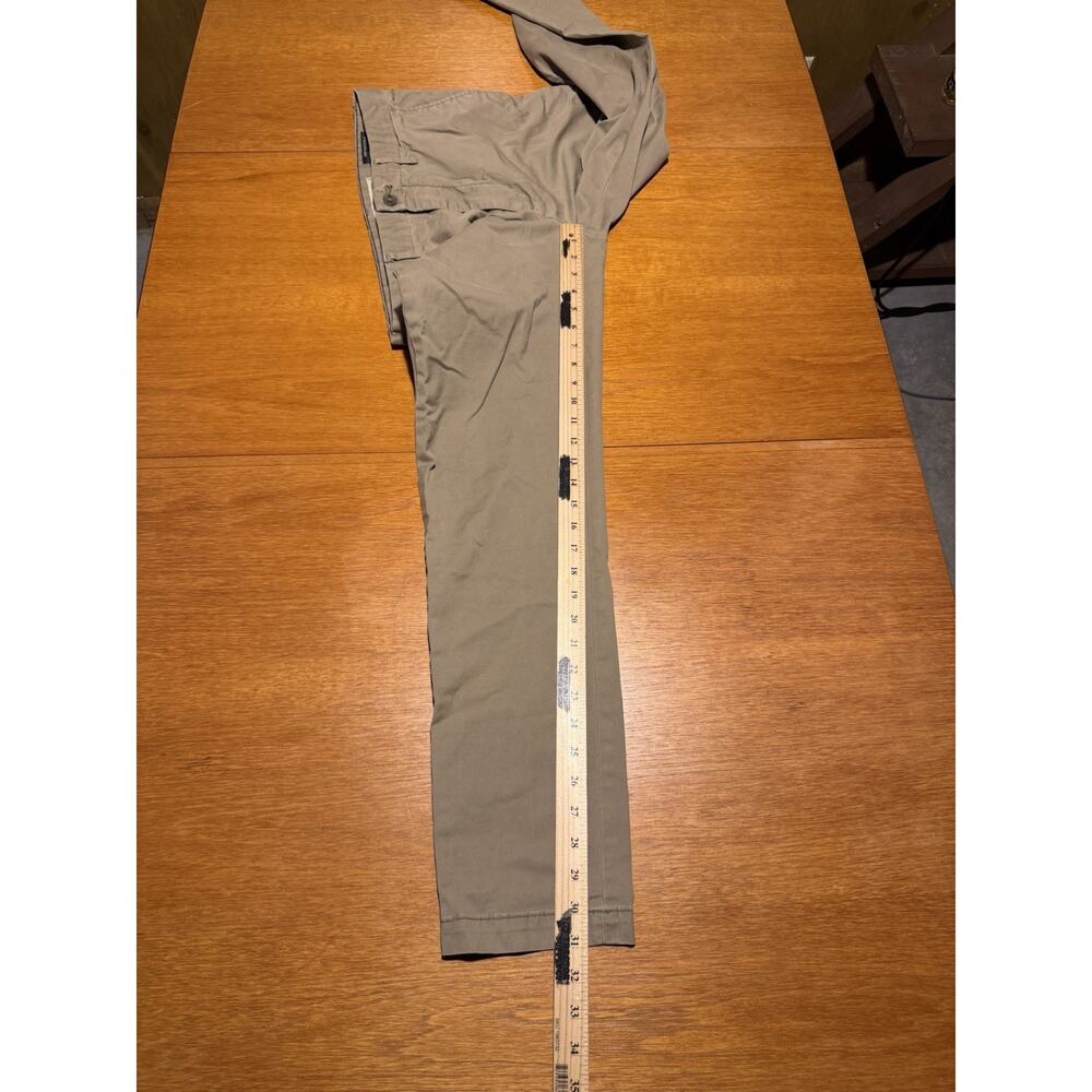Banana Republic Lived-In Chino Skinny Fit Pants Men’s Size 32x32 Khaki Brown - Picture 9 of 12
